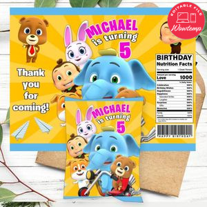 Loco Nuts Birthday Chip Bag Digital File Printable Instant Download