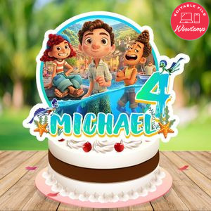 Luca Cake Topper Template Printable Instant Download