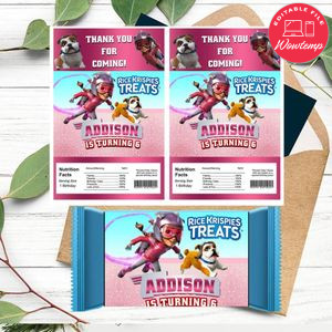 Rocketeer Rice Krispies Treats Template Printable Instant Download