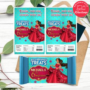 Elena of Avalor Rice Krispies Treats Template Printable Instant Download