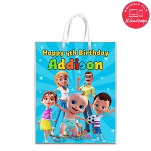 Looloo Kids Gift Bag Label Template Printable Instant Download