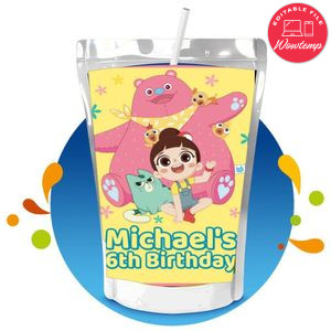 Luo Bao Bei Capri Sun Birthday Labels Digital File Printable Instant Download