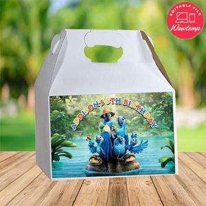 Rio Gable Box Digital File Printable Instant Download