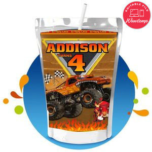 El Toro loco Capri Sun Birthday Labels Digital File Printable Instant Download