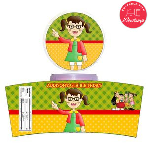 La Chilindrina Cotton Candy Label Template To Print At Home Instant Download