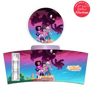Steven Universe Movie Cotton Candy Label Template To Print At Home Instant Download