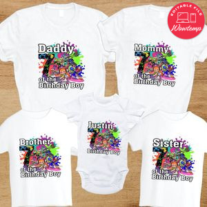 Splatoon Birthday Family Trip Vacation PNG file template