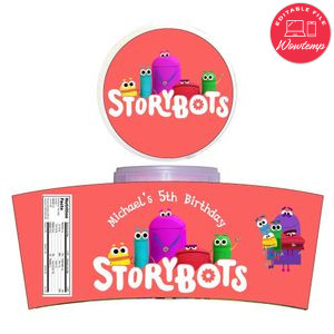 Storybots Cotton Candy Label Template To Print At Home Instant Download