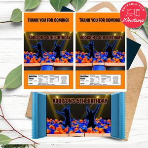 Sky zone Rice Krispies Treats Printable Instant Download