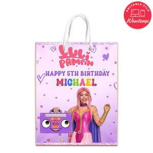 Luli Pampin Gift Bag Label Template Printable Instant Download