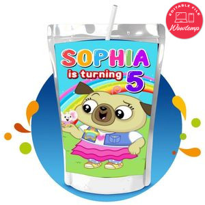 Chip and potato Capri Sun Birthday Labels Digital File Printable Instant Download