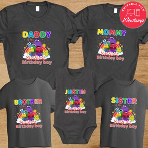 Storybots Birthday Family Trip Vacation PNG file template