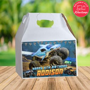 Megalodon Monster Gable Box Digital File Printable Instant Download