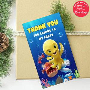 Deep Movie Thank You Tag Customizable Template To Print At Home Instant Download