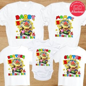 Bowser Family Birthday Party T-Shirt