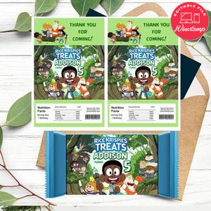 Craig of the Creek Rice Krispies Treats Template Printable Instant Download