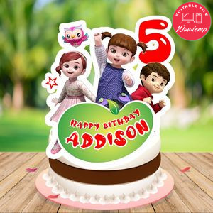 Kongsuni and friends Birthday Cake Topper Template Printable Instant Download