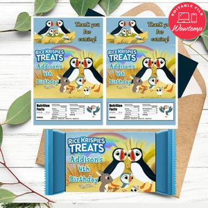 Puffin Rock Rice Krispies Treats Template Printable Instant Download