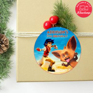 Zak & Wowo Circle Sticker Template Customizable To Print At Home Instant Download