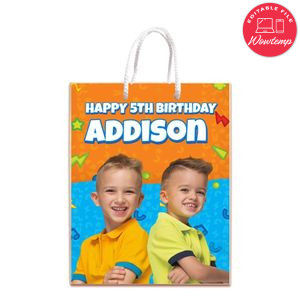 Vlad And Niki Gift Bag Label Template Printable Instant Download