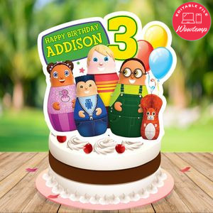 Higglytown heroes Birthday Cake Topper Template Printable Instant Download
