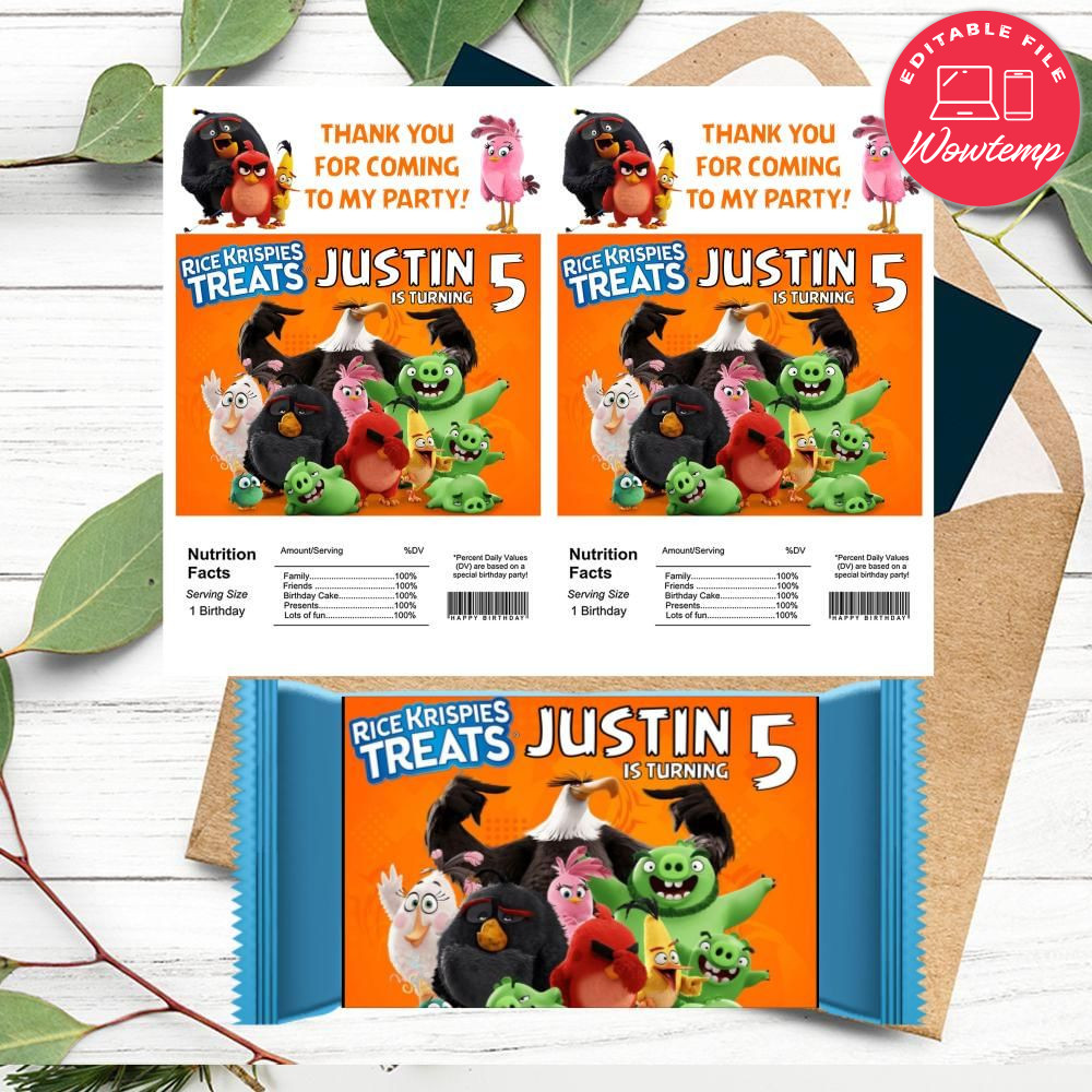 Angry Birds Rice Krispies Treats Template Printable Wowtemp