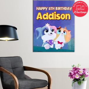 Rhyme Time Town Birthday Poster Digital File Printable Instant Download