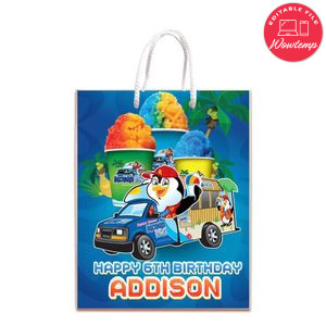 Kona Ice Gift Bag Label Template Printable Instant Download