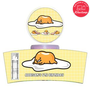 Gudetama Cotton Candy Label Template To Print At Home Instant Download