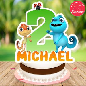 Cam & leon Cake Topper Template Printable Instant Download