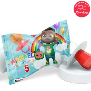 Cocomelon Cody Ring Pop Birthday Labels Digital File Printable Instant Download