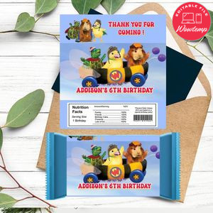 Wonder Pets Candy bar Label Customizable Template Instant Download