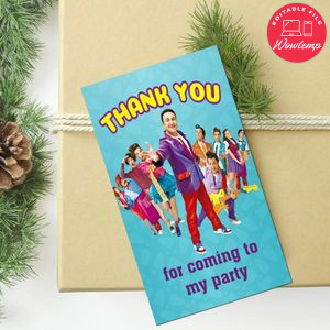 Junior Express Thank You Tag Customizable Template To Print At Home Instant Download