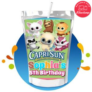 YooHoo to the Rescue Capri Sun Birthday Labels Digital File Printable Instant Download