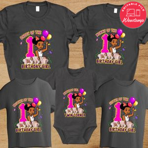Gracie's Corner custom Photo Family Birthday Party T-Shirt