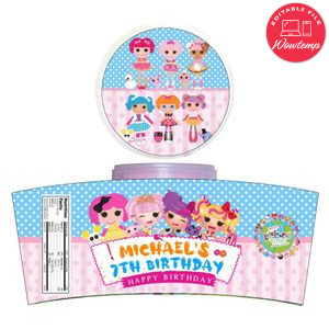 Lalaloopsy Cotton Candy Label Template To Print At Home Instant Download
