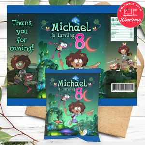 Amphibia Birthday Chip Bag Digital File Printable Instant Download
