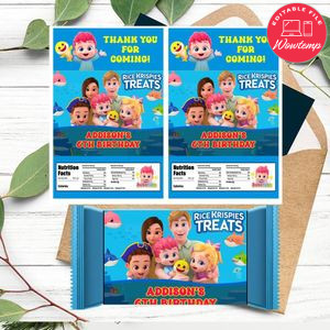 Bebefinn Rice Krispies Treats Template Printable Instant Download
