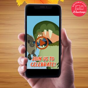 Wild Kratts Birthday Video Invitation Digital Template Customizable Instant Download
