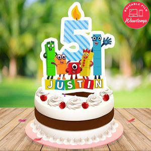 Numberblocks Cake Topper Template Printable Instant Download