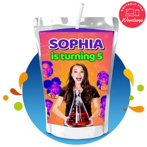 Emily's Wonder Lab Capri Sun Birthday Labels Digital File Printable Instant Download