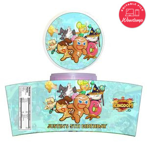 Cookie Run Kingdom Cotton Candy Label Template To Print At Home Instant Download