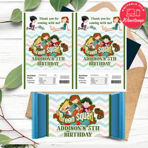 The green squad Rice Krispies Treats Template Printable Instant Download