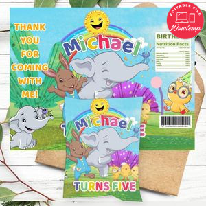 Canticos Birthday Chip Bag Digital File Printable Instant Download