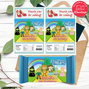 The wizard of oz Rice Krispies Treats Template Printable Instant Download