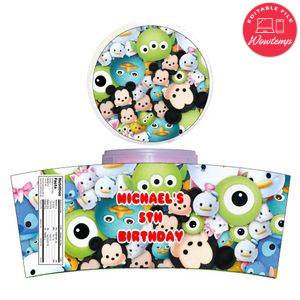 Tsum Tsum Cotton Candy Label Template To Print At Home Instant Download