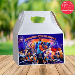Space Jam 2 Gable Box Digital File Printable Instant Download
