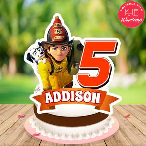 Fireheart Cake Topper Template Printable Instant Download