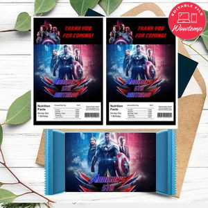 Captain America Brave New World Rice Krispies Treats Template Printable Instant Download