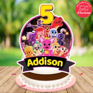 Pinkfong Cake Topper Template Printable Instant Download